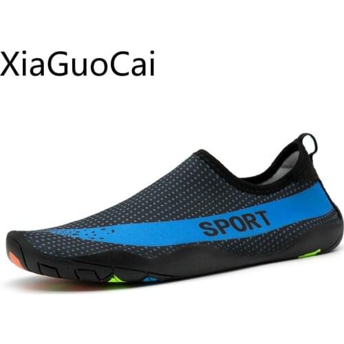 Cross-border New Mens Beach Water Shoes Unisex Wading Swimming Shoes Summer High Quality Slip-on Couple Flat Shoes