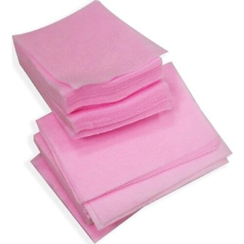 New 100pcs Random Color Nail Polish Remover Cleaner Manicure Wipes Lint Pure Cotton Pads Paper Nail Art Tool