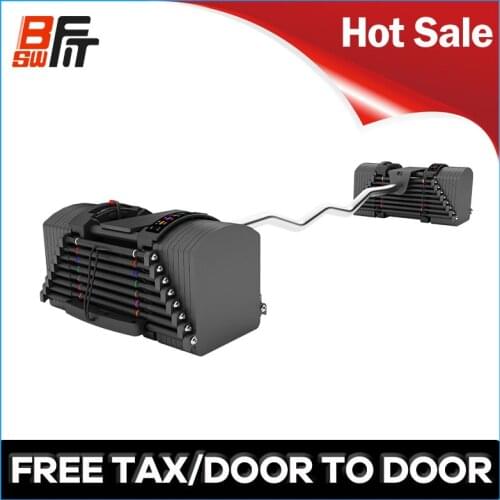 New Power Block Weight Lifting Adjustable Kettlebell 40kg Adjustable Straight Barbell Set