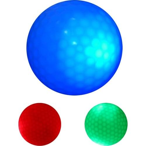 New Light Up Practice Exercise Range Ball LED Night Golf Ball 42.6mm, 3pcs