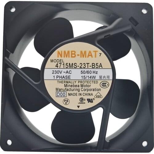 NEW NMB-MAT Minebea 4715MS-23T-B5A D00 12038 230V 12CM cooling fan Free shipping