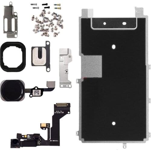 Full set Screen LCD parts Front Camera Flex Cable home button key earpiece full set screws Replacement for iPhone 6s 6s Plus
