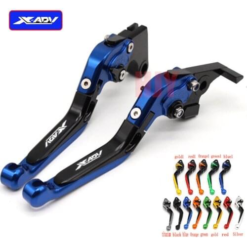 CNC Motorcycle Top CNC Adjustable Extendable Brake Clutch Levers For Honda XADV 750 2017 2018 with Logo X-ADV