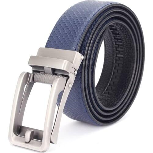 Men Genuine Leather Belt Cowhide Leather belt NEW Men Automatic Buckle Belt Ceinture hommes Luxury Business Belts for Men