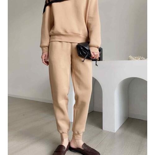 RUANDAI Women's Velvet Trousers
