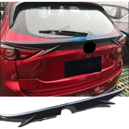 Rear Middle Spoiler Wing Factory Primer For Mazda CX5 CX-5 2013 2014 2015 2016 2017 Car modification