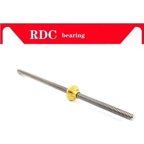 304 stainless steel T10 screw length 1000mm lead 2 3 4 8 10 12 trapezoidal spindle screw and nut