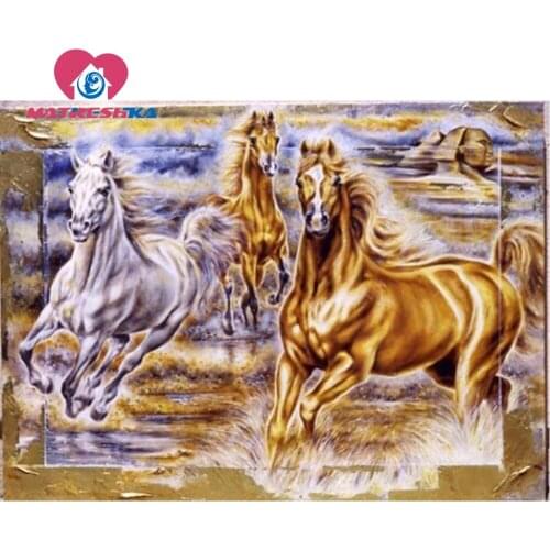 Home decoration diamond painting animals horse diamond embroidery patterns pictures with rhinestones creativity needlework craft