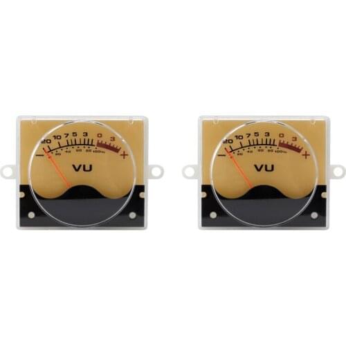 2pcs P-55SI High Precision DB Meter Amplifier Audio Level Meter with Backlight