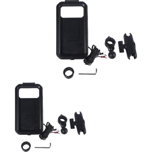 Bike Phone Mount Holder Waterproof Cell Phone Holder for Bike/Bicycle/Motorcycle Handlebar Mount Plastic Mounts