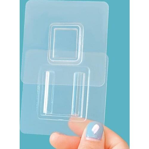 10 Pairs Double Sided Adhesive Wall Hooks Hanger Transparent Suction Cup Sucker Hooks for Kitchen Bathroom Accessories