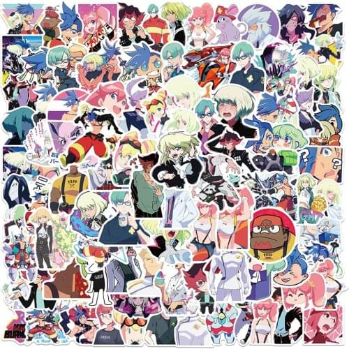 100PCS Anime Promare Stickers Pack Kids Cartoon Decal Sticker Gift Toy For DIY Decoration Skateboard Helmet Phone Guitar