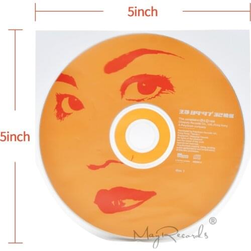 50 Clear Anti-static 3 Mil Plastic CD Inner Sleeves For 5inch SHM-CD MIni LP