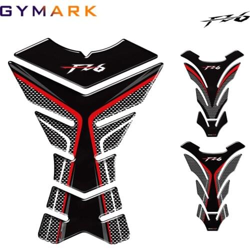 For YAMAHA FZ6 FZ6N Motorcycle Accessories 3D Carbon Fiber Fuel Tank Pad Protection Sticker Fuel Tank Decal