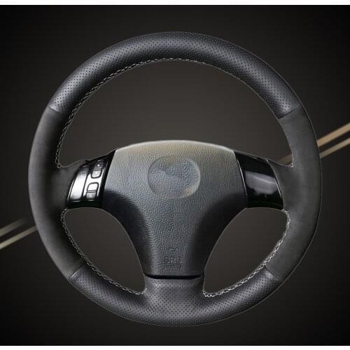 Car Braid On The Steering Wheel Cover for Mazda 3 Axela 2003-2009 Mazda 5 2004-2010 Mazda 6 Atenza Mazda MPV Auto Wheel Covers