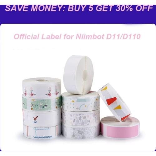 {Buy 5get 30% OFF } Label Adhesive For Niimbot D11/D110 printing paper coding machine pricing paper commodity price paper label