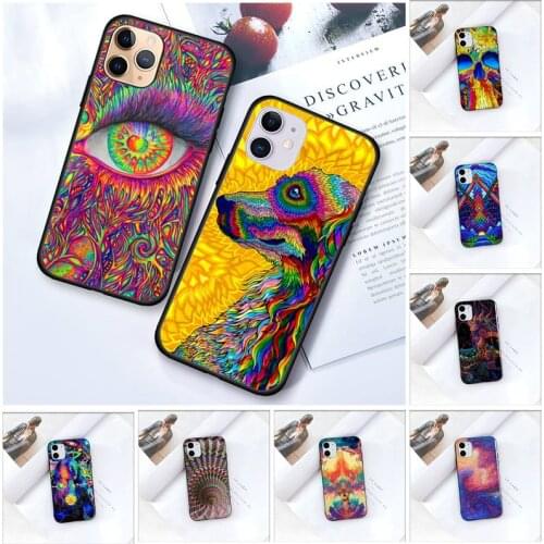Zororong Psychedelic Art Phone Case For iPhone 12 Mini 11 Pro XS Max X XR 7 8 Plus