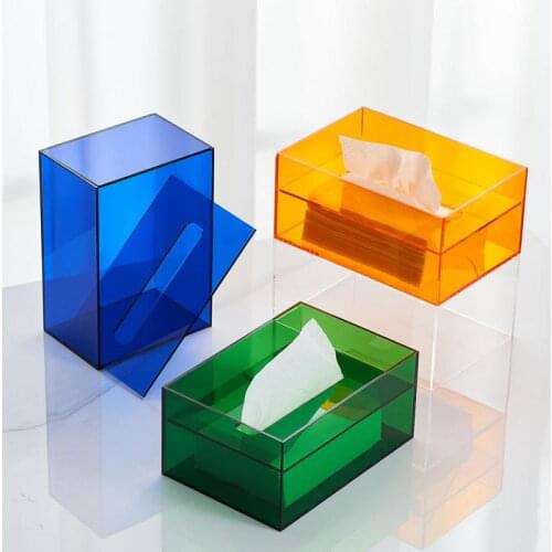 Napkin Holder Glare Acrylic Box For Napkins Home Hotel Creative Acrylic Tissue Box Storage Rack Tissue Holder Kitchen Storage