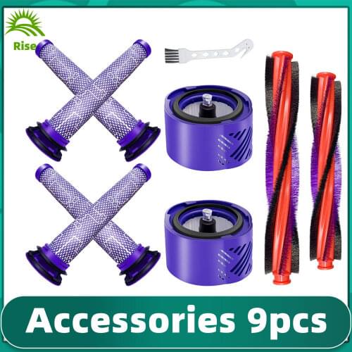 HEPA Front Air Filter Main Brush Pet Brush Head Hose Replacement for Dyson V6 SV07 SV09 Vacuum Cleaner Spare Parts Accessories
