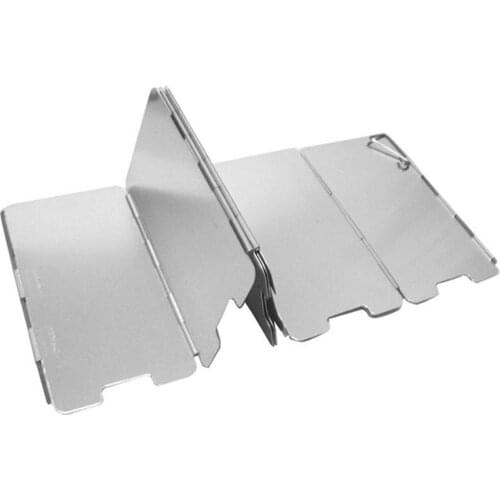 Outdoor Camping Gas Stove 9 Windshield Ultra-light Stainless Steel Plate Hiking Supplies Camping Accessories Outdoor Cooking