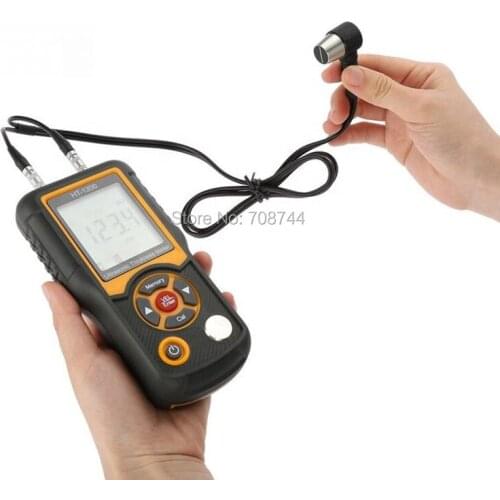 HT-1200 Ultrasonic Thickness Gauge Meter Steel Thickness Tester 1.2-225mm Range 0.1mm Resolution Four-digit LCD Display