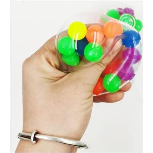 Fidget Toys 6cm Colorful Soft Foam TPR Squeeze Balls Toys for Kids Children Adults Stress Relief Funny Toys Hand Relaxing