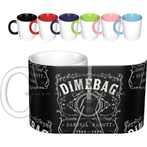 Guitar Darrel Washbourn T-Shirt Ceramic Mugs Coffee Cups Milk Tea Mug Dimebag Darrell Pantera Washburn Heavy Metal Creative