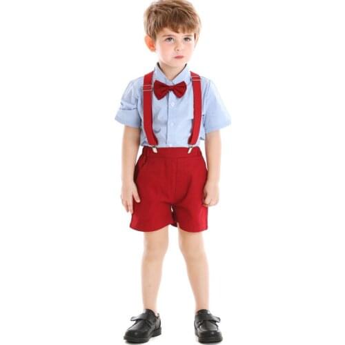 Summer Baby Clothes Boy 2020 Infant 100% Cotton Boys Clothing Set Party Summer Baby Boy Clothes Set Wedding 1-6 Years Outfits