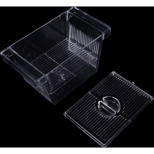 1pc Mini House Hatchery Incubator Holder Aquarium Transparent Fish Tank Breeding Isolation Box
