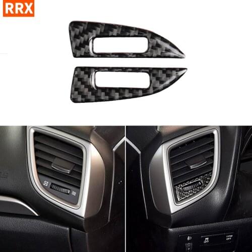 For Mazda3 Mazda 3 Axela BN BM 2014-2018 Car Accessories Carbon Fiber Air Conditioning Vent Outlet Adjust Button Cover Sticker