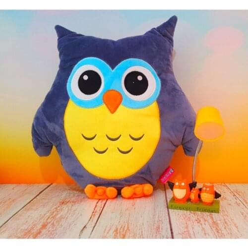 Best Friends Owls Table Lamp And Cute Owl Plush Soft Cushion 2In1 Gift Set For Friend
