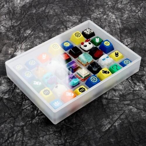 [only Box]acrylic Keycaps Box Sa Gmk Oem Cherry Dsa Xda Keycaps Box for 7 X 5 Keycap Set Stock Collection