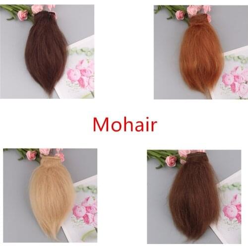 Handmade 100% Pure Mohair BJD /SD / Reborn Baby Doll Hair Doll Wigs Premium Mohair 15*100cm Muti-color Mohair DIY Doll Accessory