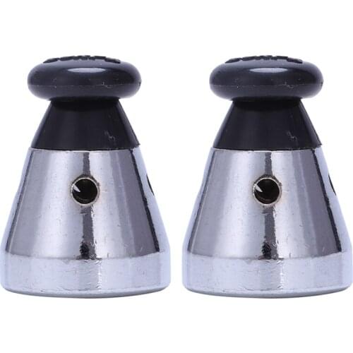 Pressure Cooker Relief Jigger Valve 1.5 Inch High 2Pcs Black