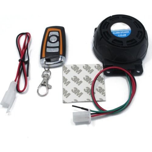 Motorcycle Anti-theft Security System DC 12V Moto One Way Alarm Universal Motorbike Scooter Remote Control Protection Alarms