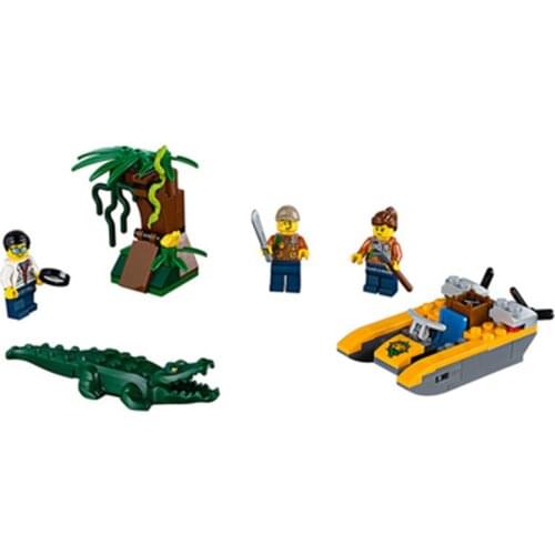 10708 City Series Jungle Starter Set 60157 Childrens Building Block Toy Gifts