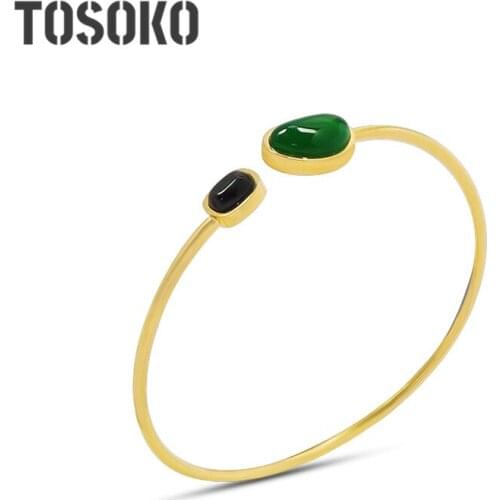 TOSOKO Black Bracelets