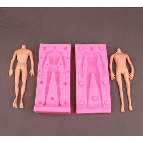 Ultra Light Clay Fondant Doll Silicone Body Mould Ultra Light Clay Body Silicone Model Polymer Plasticine Colorful Clay Accessor
