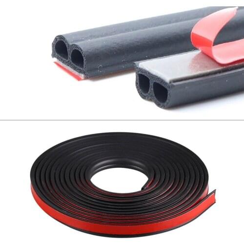 Upgrade B-type Car Door Sealing Strip 2/3/4/5/8M Car Door Waterproof Anti-Dust Soundproofing Car Rubber Seal Car Seal Strip