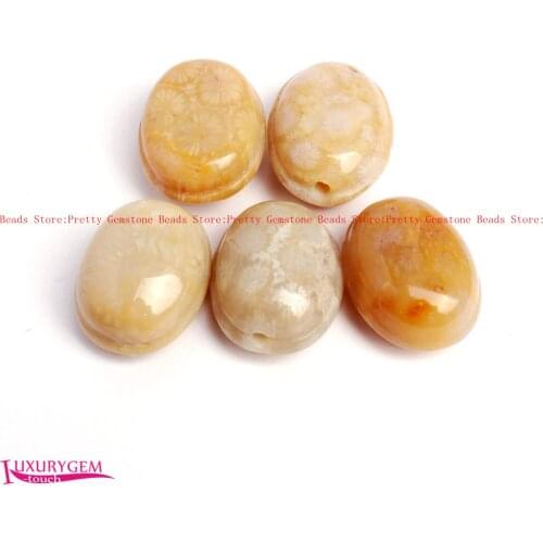 High Quality 16x20mm Smooth Natural Color Coral Jades Tortoise Shape DIY Gems Loose Beads Jewelry Making wj433c