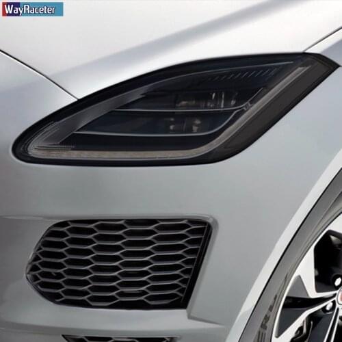 Car Headlight Protective Film Protection Transparent Black TPU Sticker For Jaguar E Pace X540 2017 2018 2019 2020 Accessories