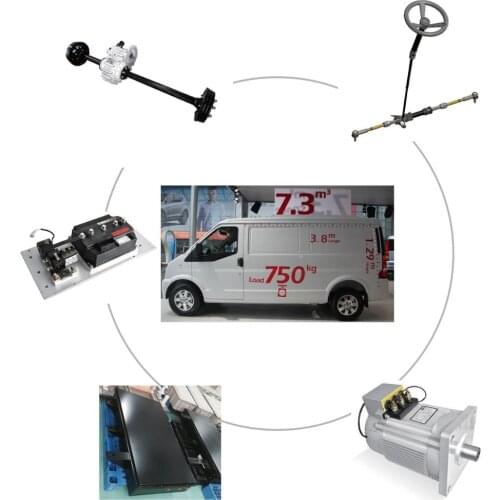 10kilowatt 80V Transaxle del Motor Electric Rear Axle Differential