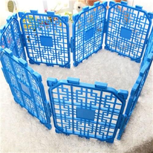 5pcs 2019 Newest Folding Pet Playpen Fence Dog Gate Safety Stair Room Plastic Pet Secure Fence Pet DIY Plastic Fence Hot Sale