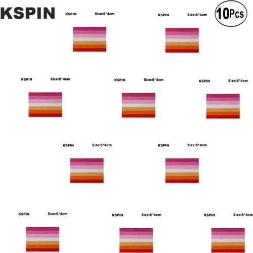 6*4cm Bisexual pride Embroidery Patches Iron on Saw on Transfer patches Sewing Applications for Clothes in Home&Garden