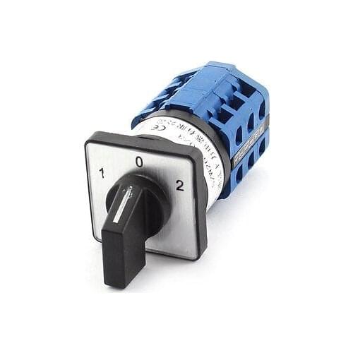 660V 10A 1-0-2 3 Position Panel Mounting Select Rotary Cam Changeover Switch