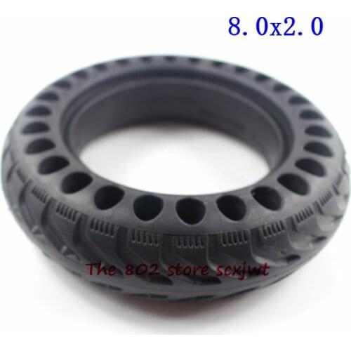 8.0x2.0 Solid Tire Thickening Honeycomb Solid Wheel Tyre for Electric Bike Scooter Part8 Inch