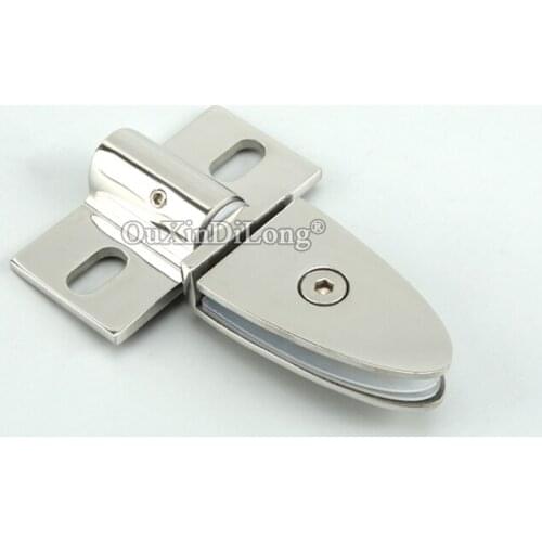 Brand New 2PCS 304 Stainless Steel Frameless Bathroom Glass Door Clamps Clips Rotating Door Hinges Fixed Shaft Repair Parts
