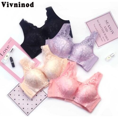 No Rims Ladies Underwear Push Up Thin Cup Push Up Underwear Large Size Bra Adjustable Vest Type Women Large Cup Wire Free Bra BH