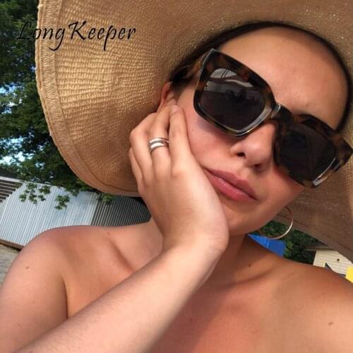 Long Keeper New Big Frame Leopard Sunglasses Women/Men Gradual Lens Lady Sun Glasses Big Classic Retro Outdoor De Sol Gafas 6885