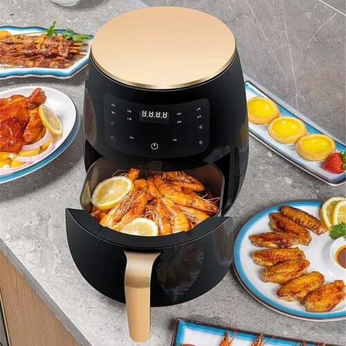1200W 4.5L Air Fryer Oil free Health Fryer Cooker Multifunction Smart Touch LCD Deep Airfryer French fries Pizza Fryer 220V